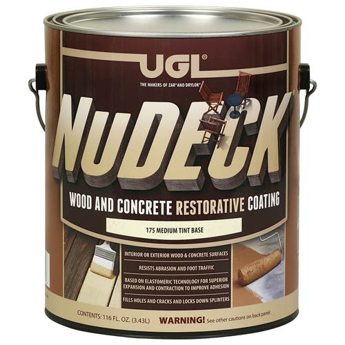 NuDECK Restorative Coating, Flat, Medium Tint Base, 116 fl-oz - pack of 2