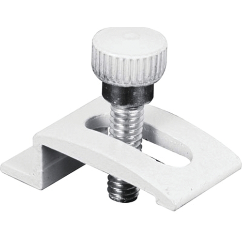 Prime-Line T 8725 Storm Door Panel Clip, Aluminum, White