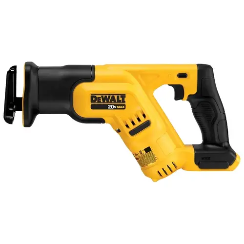 Reciprocating Saw, Tool Only, 20 V, 2 Ah, 1-1/8 in L Stroke, 0 to 2900 spm