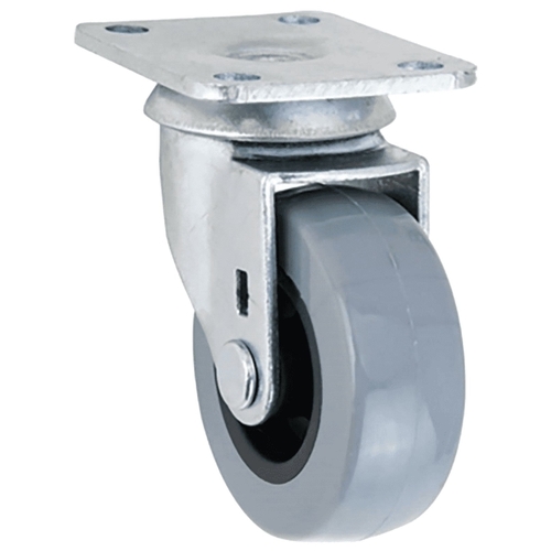 G1 Series Swivel Caster, 2 in Dia Wheel, TPU Wheel, Gray, 88 lb