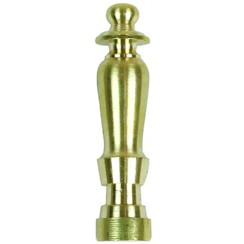 Spindle Finial, Solid Brass Gold