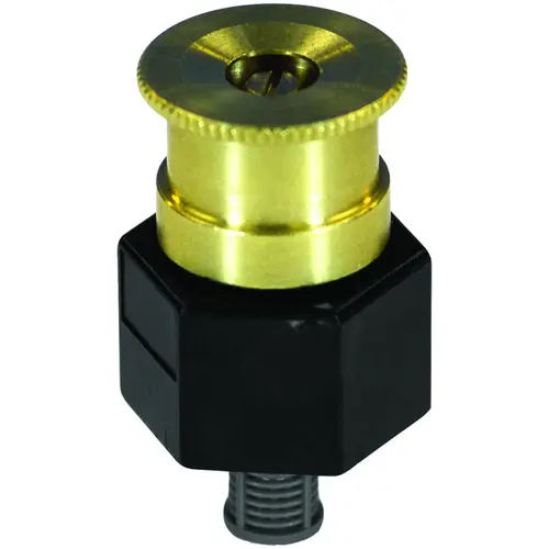 Shrub Sprinkler Head, 1/2 in Connection, Female Thread, Brass Black/Gold