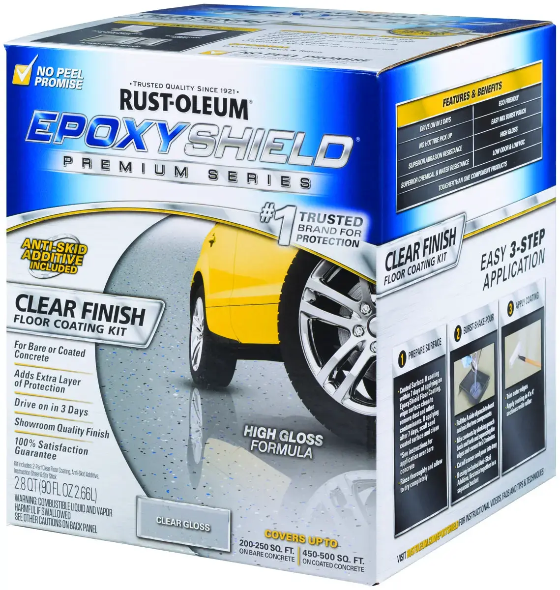 ◆おちゃ◆ Rust-Oleum 292514 EPOXYSHIELD Floor Coating Kit, High-Gloss