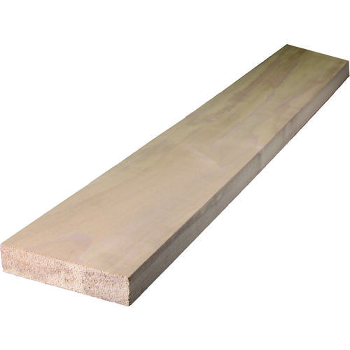 Alexandria Moulding 0Q1X4-27048C Hardwood Board, 4 ft L Nominal, 4 in W Nominal, 1 in Thick Nominal