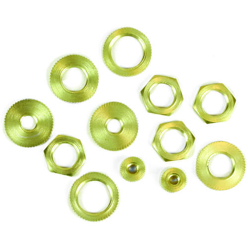 Locknut Assortment, Brass Assorted - pack of 12