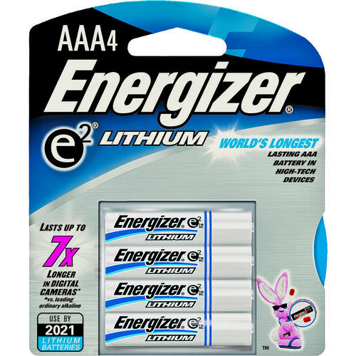 Energizer L92SBP-4 L92 Ultimate Battery, 1.5 V Battery, 1250 mAh, AAA Battery, Lithium Iron Disulfide - pack of 4