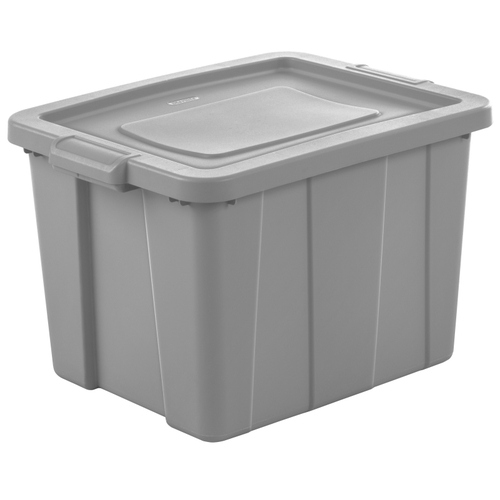 Sterilite 16786A06-XCP6 Storage Tote 15.25" H X 18.125" W X 23.875" D Stackable Gray - pack of 6