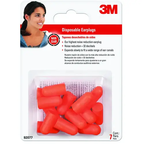 Ear Plugs, 32 dB NRR, Foam Ear Plug, Orange Ear Plug