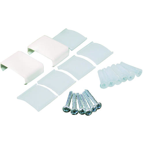 Wiremold NM910 Raceway Accessory Pack, Non-Metallic, Plastic, Ivory