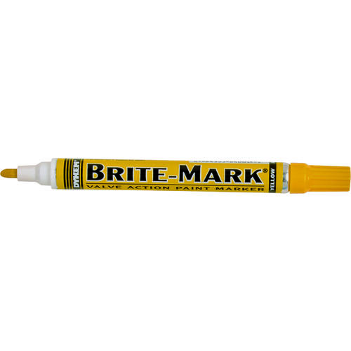 Dykem 84004 Permanent Paint Marker, Yellow
