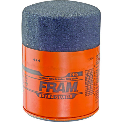 Fram PH5 Full Flow Lube Oil Filter, 13/16-16 Connection, Threaded, Cellulose, Synthetic Glass Filter Media