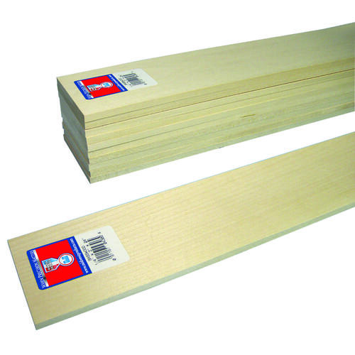 Midwest Products 4306 Basswood Sheet, 24 in L, Basswood