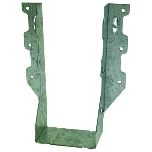 Joist Hanger, 7 in H, 2 in D, 3-1/8 in W, Steel, Galvanized, Face Mounting