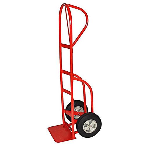 Milwaukee 47186S Hand Truck, 14 in W Toe Plate, 8 in D Toe Plate, 600 lb, Solid Rubber Caster