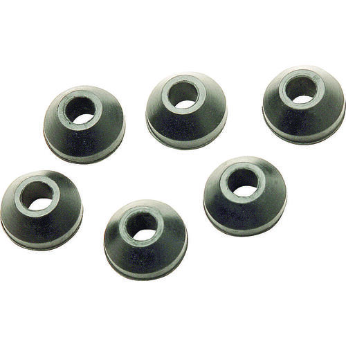 Faucet Washer, #00, 1/2 in Dia, Rubber, For: Sink and Faucets - pack of 6