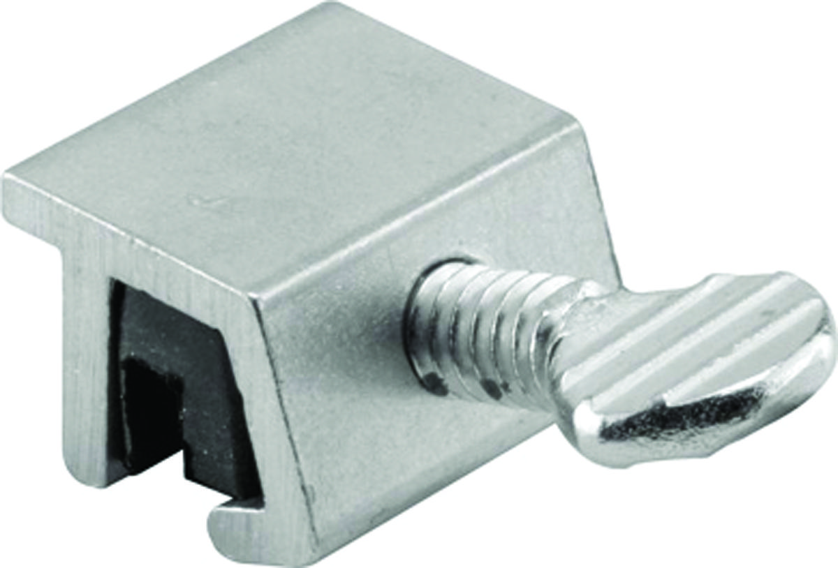 Defender Security U 10551 1/4 in. Extruded Aluminum Mill No Mar Sliding Window Lock - Pair