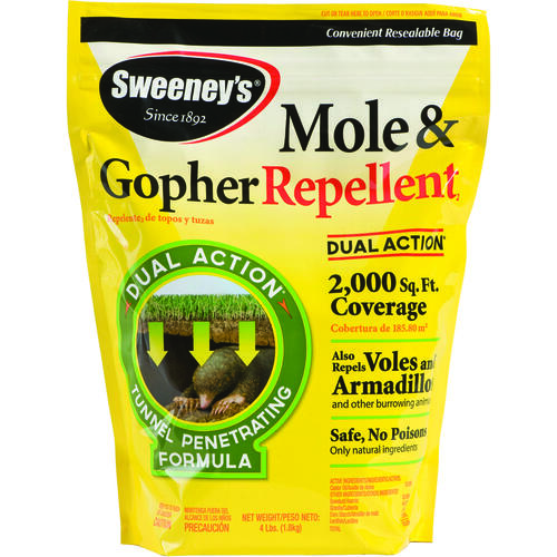 Animal Repellent, Repels: Armadillo, Gopher, Mole, Voles