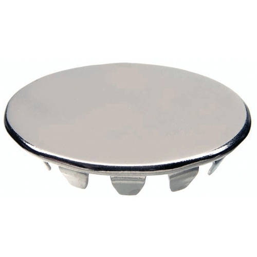Sink Hole Cover, Snap-In, Stainless Steel, Chrome Plated