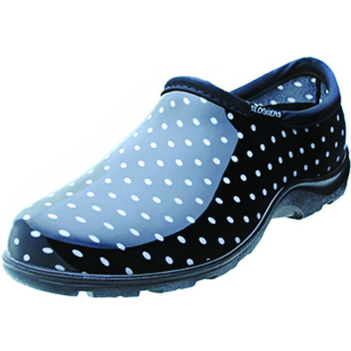 Sloggers 5113BP10 5113BP-10 Comfort Rain Shoes, 10 in, Black/White, Plastic Upper