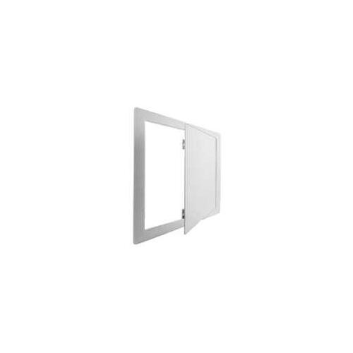 Access Door, 8 in W, Styrene Plastic, White