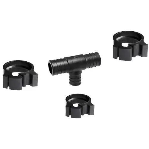 PEXLOCK Reducing Pipe Tee with Clamp, 1 x 3/4 in, 100 psi Pressure