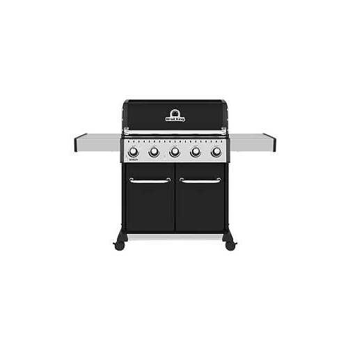Broil King 876214 Baron 520 PRO Gas Grill, 45,000 Btu, Liquid Propane, 5-Burner, 570 sq-in Primary Cooking Surface
