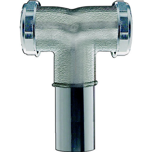 Plumb Pak PP18CP Tee and Tailpiece, 1-1/2 in, Slip-Joint, Brass