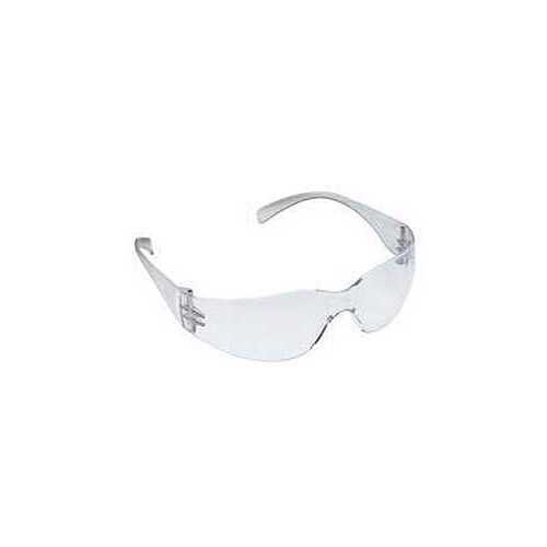 Virtua Series Protective Eyewear, Hard-Coated, Scratch-Resistant Lens, Polycarbonate Lens, Clear Frame