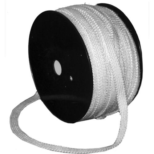 Gasket Tape, 150 ft L, 5/8 in W, Fiberglass White