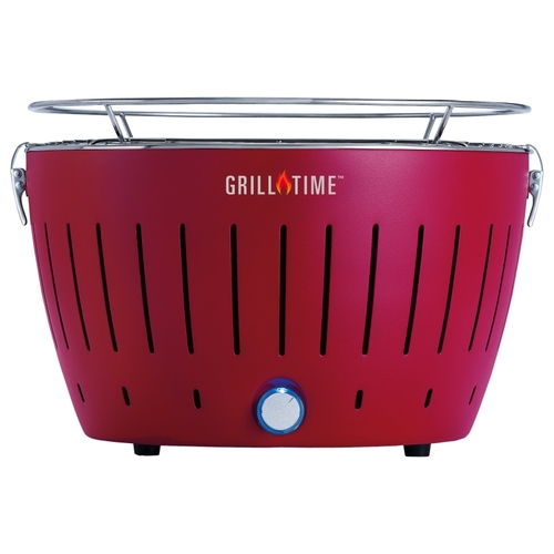 Grill Time UPG-R-13 TAILGATER GT Charcoal Grill, Blazing Red, Steel Body