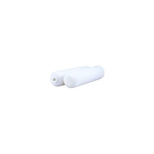 Doors & Trim Mini Roller Cover Refill, 6 in L, Foam Cover, White Pair