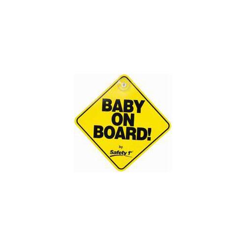 Safety 1st 48918XCP6 Safety Sign, Yellow Background, 71/2 in L x 51/