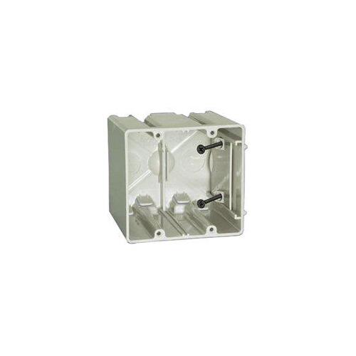 SLIDERBOX SB-2 SB-2 Electrical Box, 2 -Gang, 4 -Outlet, 2 -Knockout, 1/2 in Knockout, Polycarbonate, Beige/Tan
