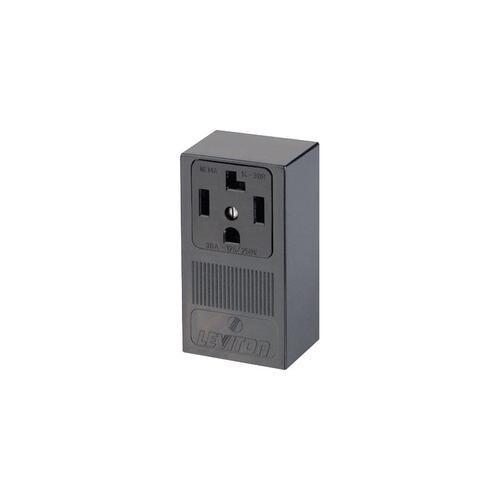 Leviton R20-55054-P00 B01-55054-000 Electrical Receptacle, 3 -Pole, 125/250 V, 30 A, NEMA: NEMA 14-30R, Black