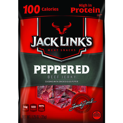 Beef Jerky, Peppered Flavor, 1.25 oz Pouch