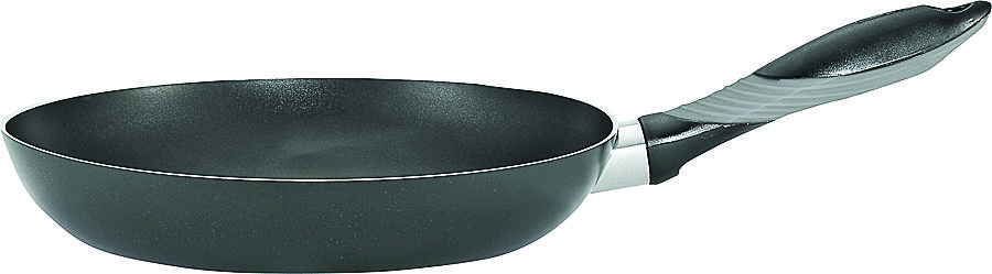 Mirro MIR-E7970794 Saute Pan, 12 in Dia, Aluminum, Black, Soft-Grip Handle