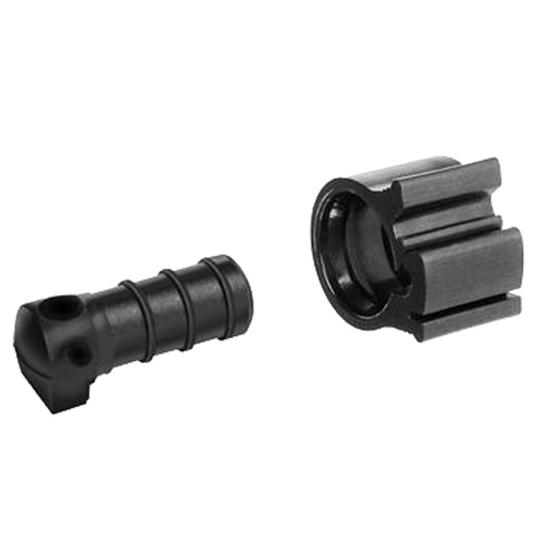 Plug with Clamps PEXLock 3/8" PEX X 3/8" D PEX Pair Black