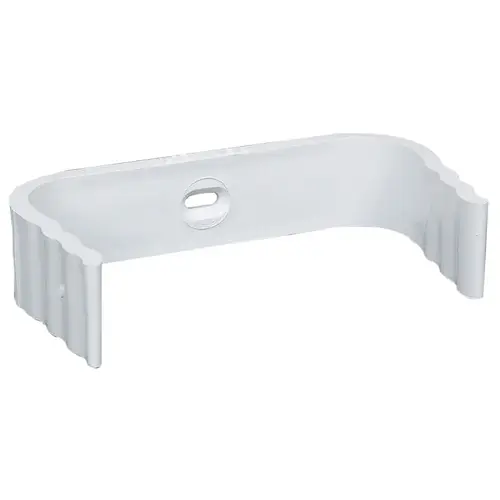 Downspout Band 1" H X 7" W X 8" L White Vinyl K White - pack of 24