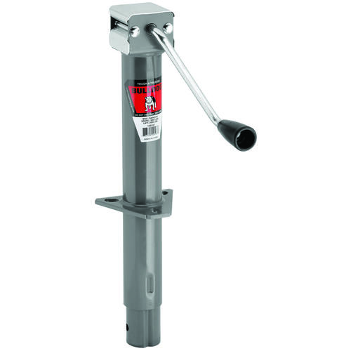 Trailer Jack, 2000 lb Lifting, 1 ft 9-1/2 in Max Lift H, 34.6 in OAH, Steel