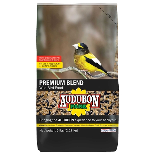 Wild Bird Food, Premium Blend, 5 lb