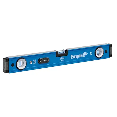 Empire EM95.24 True Blue Series UltraView LED Magnetic Box Level, 24 in L, 3-Vial, 1-Hang Hole, Magnetic, Aluminum