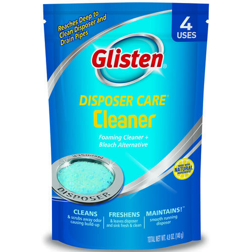 Glisten DP06N-PB Disposer Care Garbage Disposer Cleaner, 4.9 oz Pack, Powder, Lemon, Blue