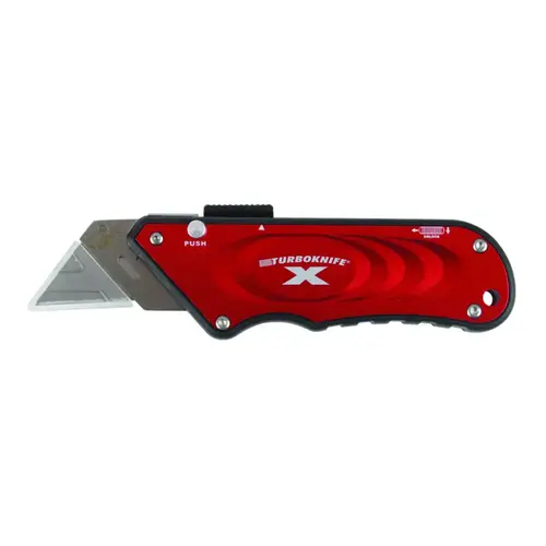 Olympia Tools 33-132 Utility Knife, 1.18 in L Blade, 4.06 in W Blade, Straight Handle, Red Handle