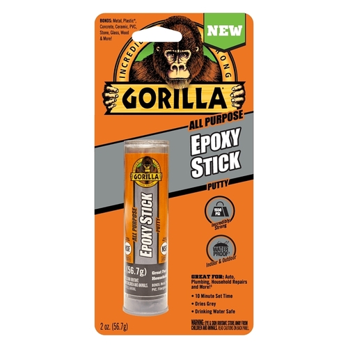 Gorilla 4242502 Epoxy Stick, Gray, 2 oz