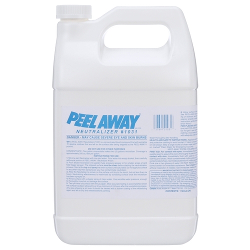 Peel Away 1031 Neutralizer, Liquid, Characteristic, Clear, 1 gal