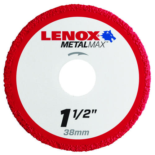 MetalMax Cut-Off Wheel, 1-1/2 in Dia, 3/64 in Thick, 3/8 in Arbor, 40, 50 Grit, Diamond Abrasive