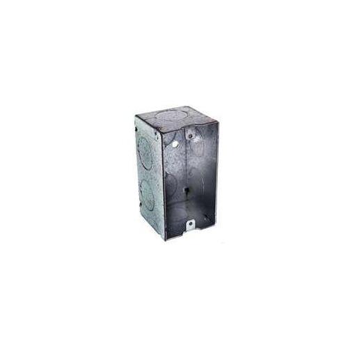 Threaded Knockout RACO 674 Handy Box, 1 -Gang, 8 -Knockout, 3/4 in Knockout, Steel, Gray ...