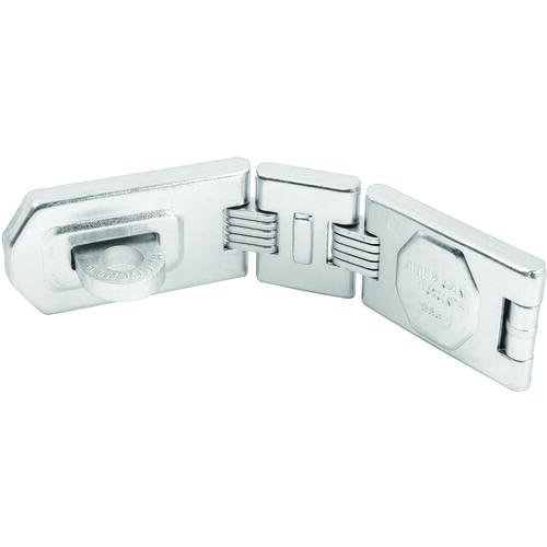 Zinc Plated Hardened Steel Hasp, 7-3/4 In. by 1-3/4 In. Double Hinge