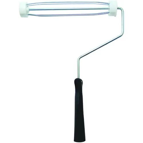 Roller Frame, 12 in L Roller, Plastic Handle, Black Handle