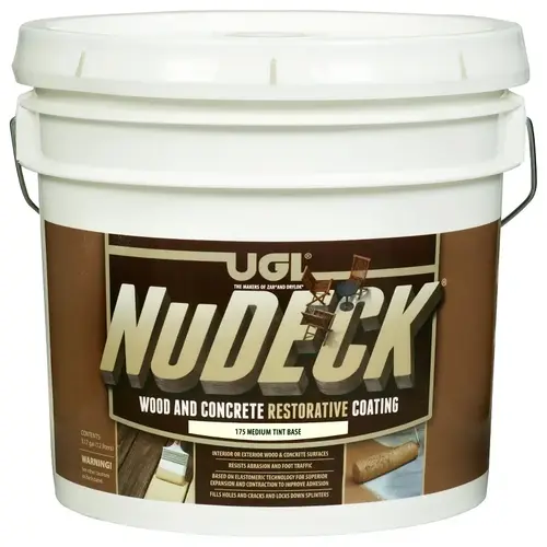 NuDECK Restorative Coating, Flat, Medium Tint Base, 3.17 gal